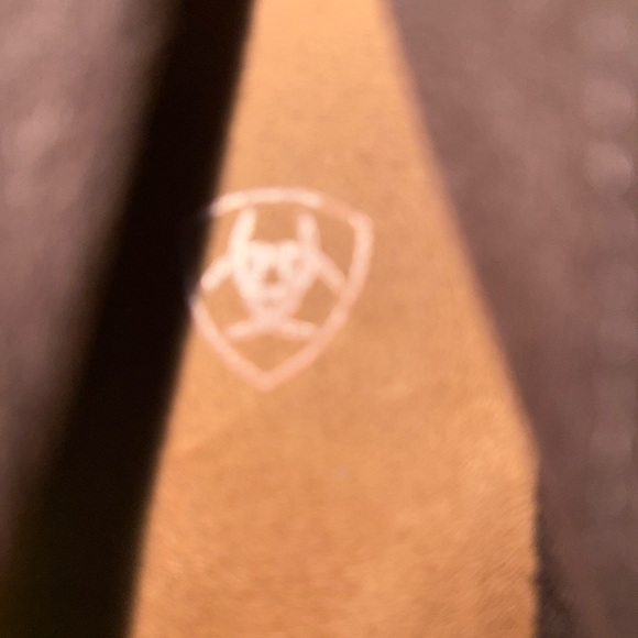 Ariat Brown Leather moccasin/ slipped with Cactus Deaign women’s size 8.5 exc! - Picture 2 of 8